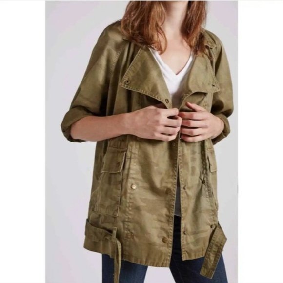 Current Elliott The Infantry Utility Jacket Army Camo Size 0 XS - Picture 2 of 10